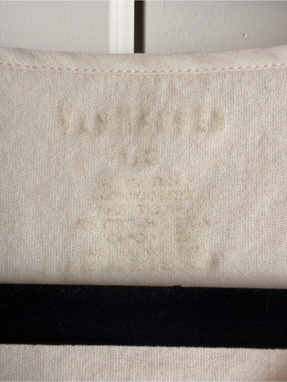 Van Heusen Cream Cap Sleeve V-Neck Blouse - Picture 2 of 3